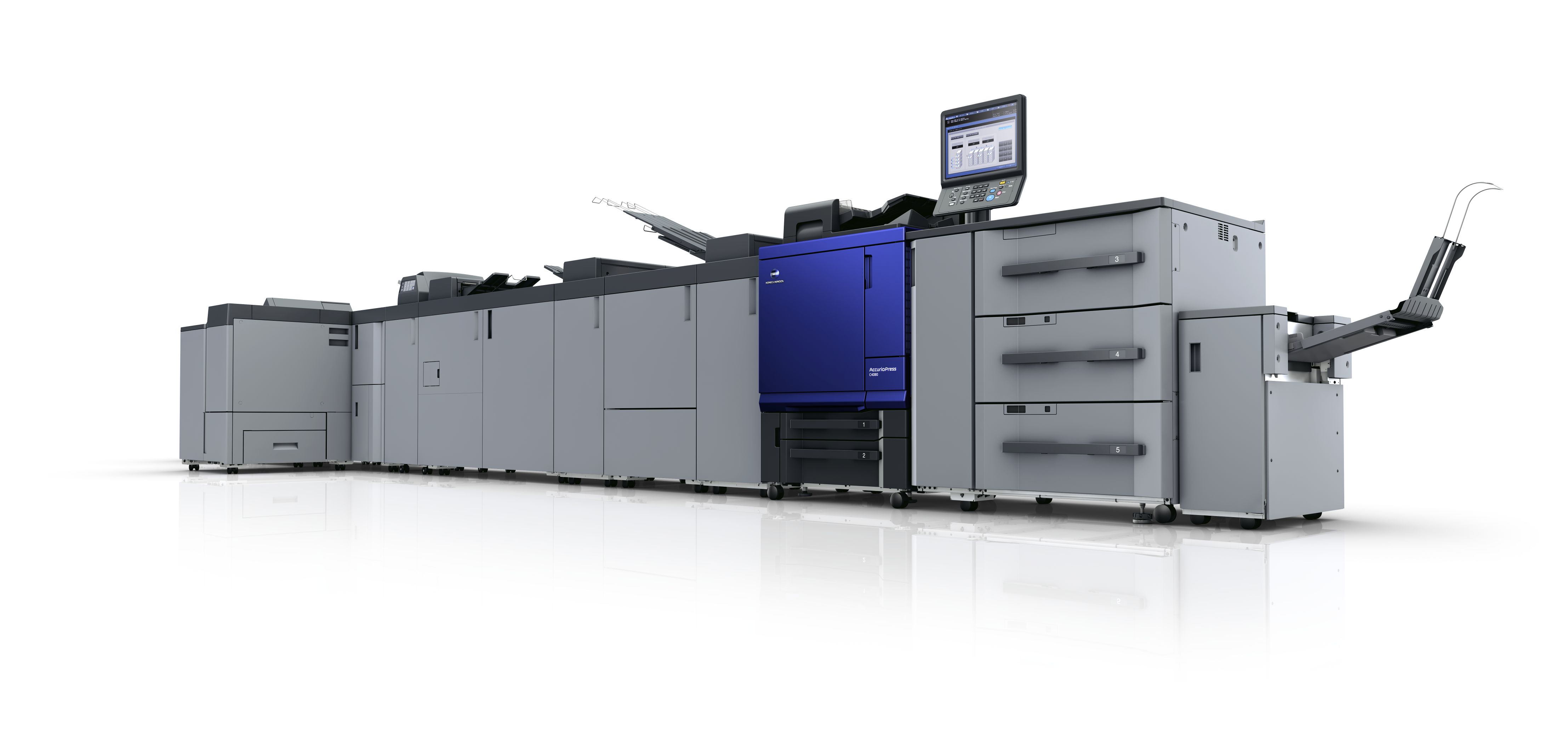 Les presses numériques hautes vitesse AccurioPress C4080 (en photo) et C4070 ont reçu les certifications Digital Electrophotographic Press et ISO/PAS 15339 d’Ideallianceᴹᴰ. 