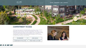 AIR Communities Launches New Corporate Responsibility Website