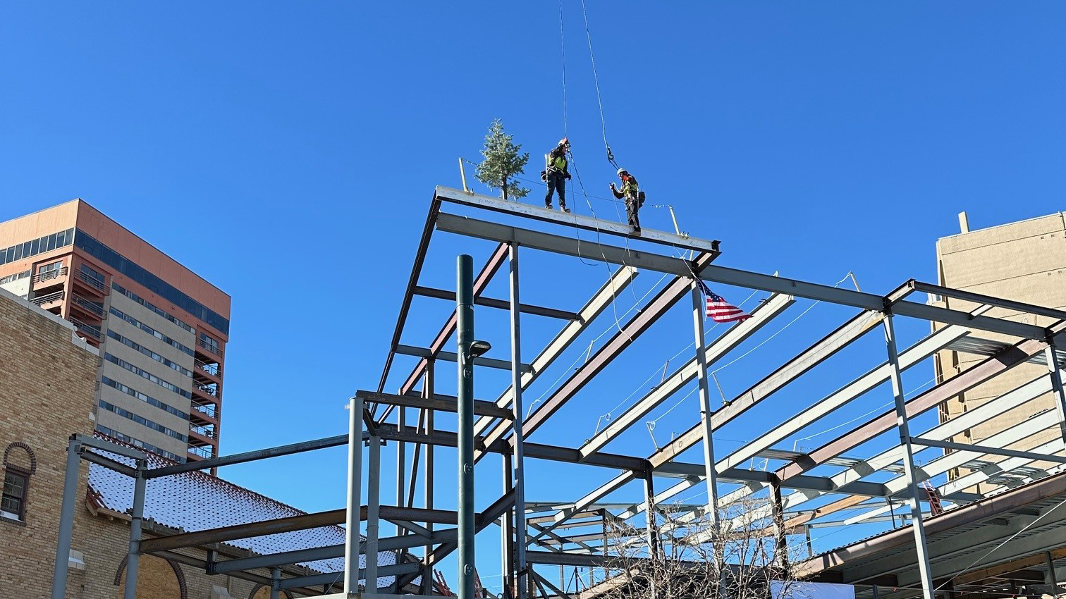 Topping out ceremony for the Center for the Healing Arts at Cleo Parker Robinson Dance