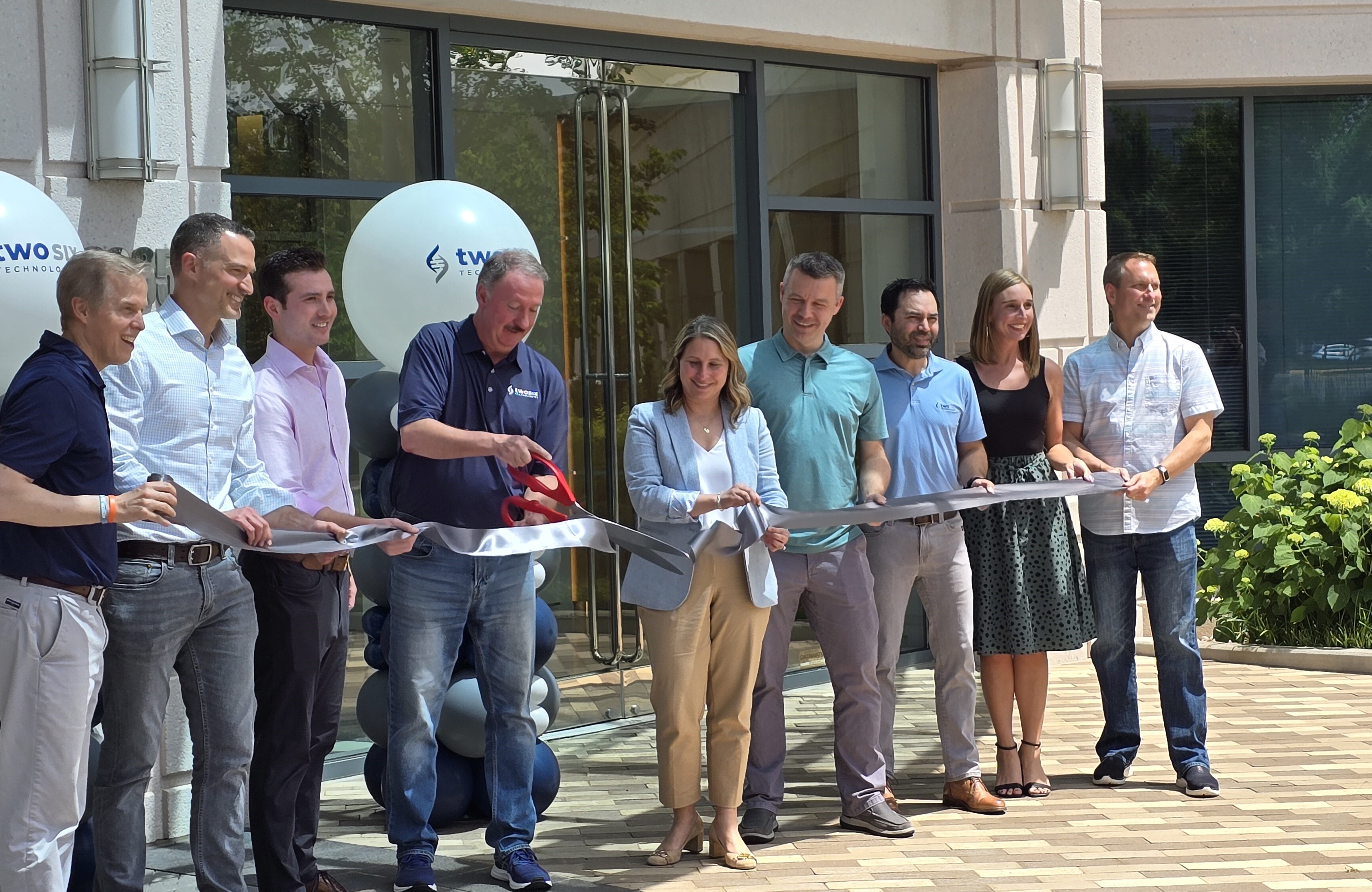 Leadership team at ribbon cutting