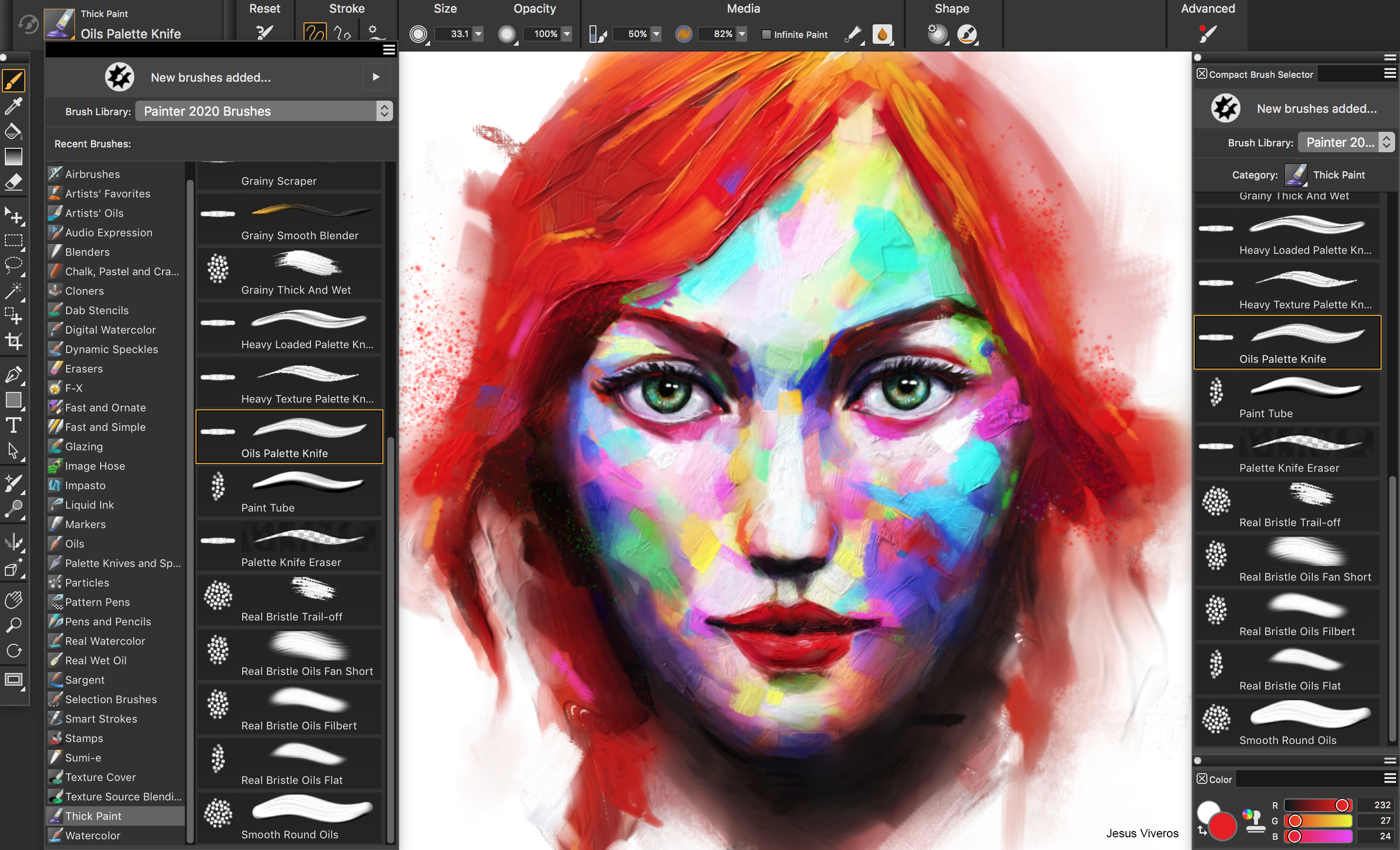 Painter 2020 Brush Selector