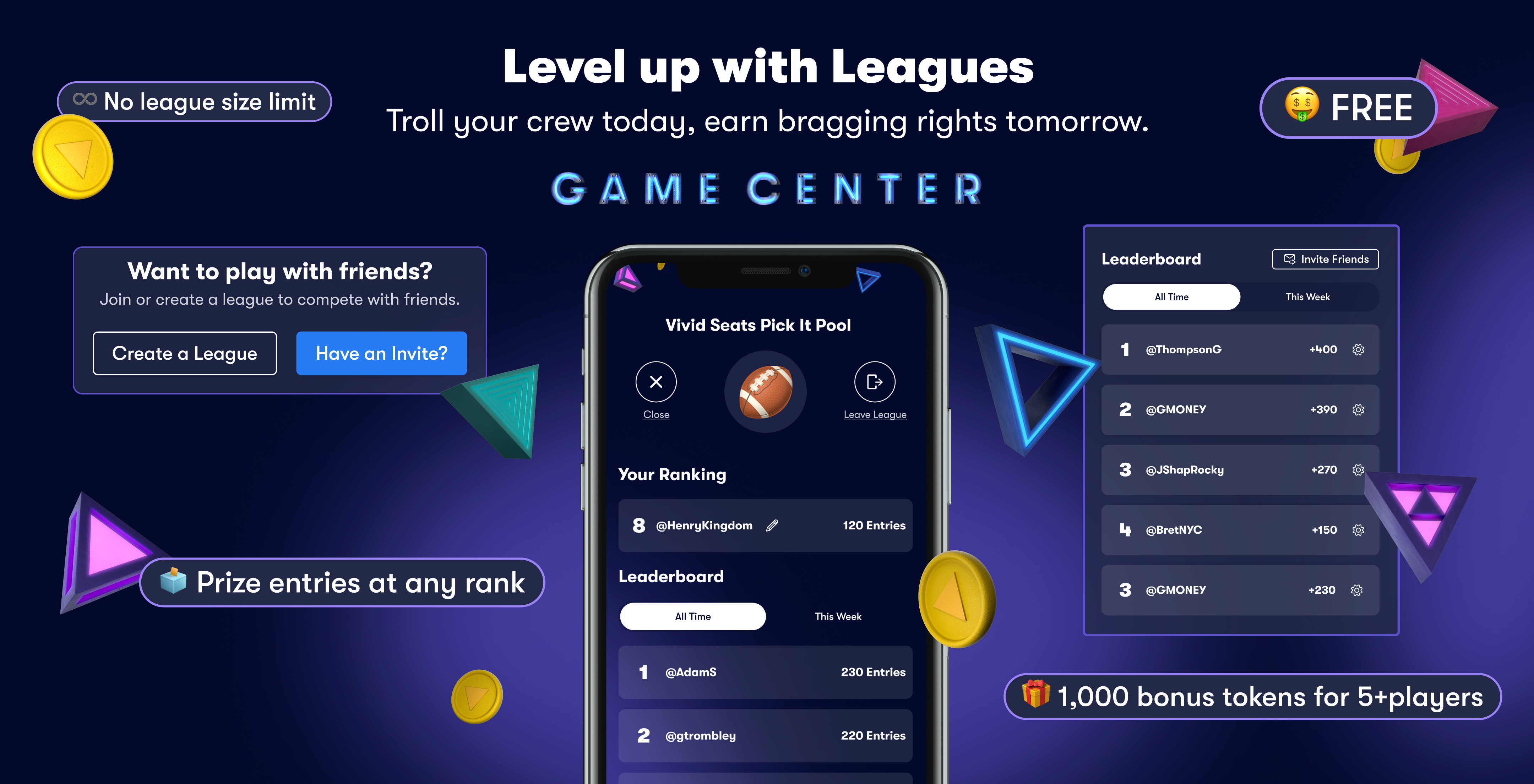 Game Center - Leagues