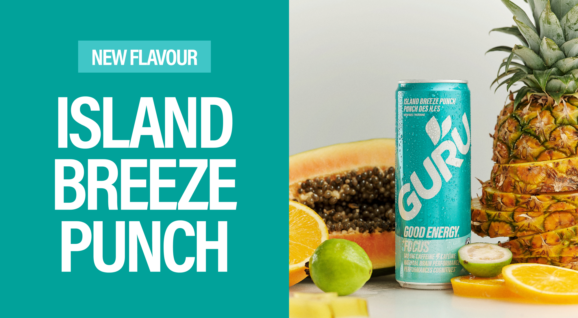 GURU Organic Energy Brings a Tropical Escape with Island Breeze Punch