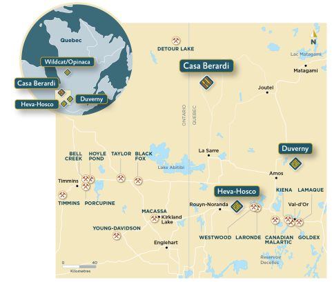 Quebec Portfolio Asset Locations 