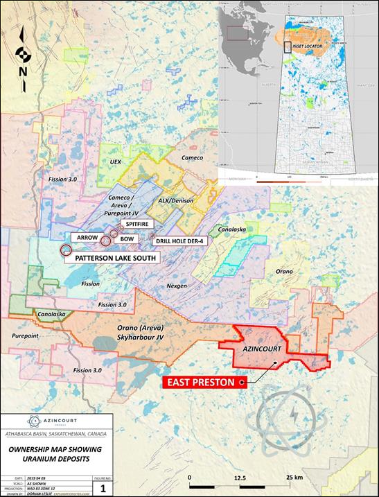 Figure 4: Project Location – Western Athabasca Basin, Saskatchewan, Canada