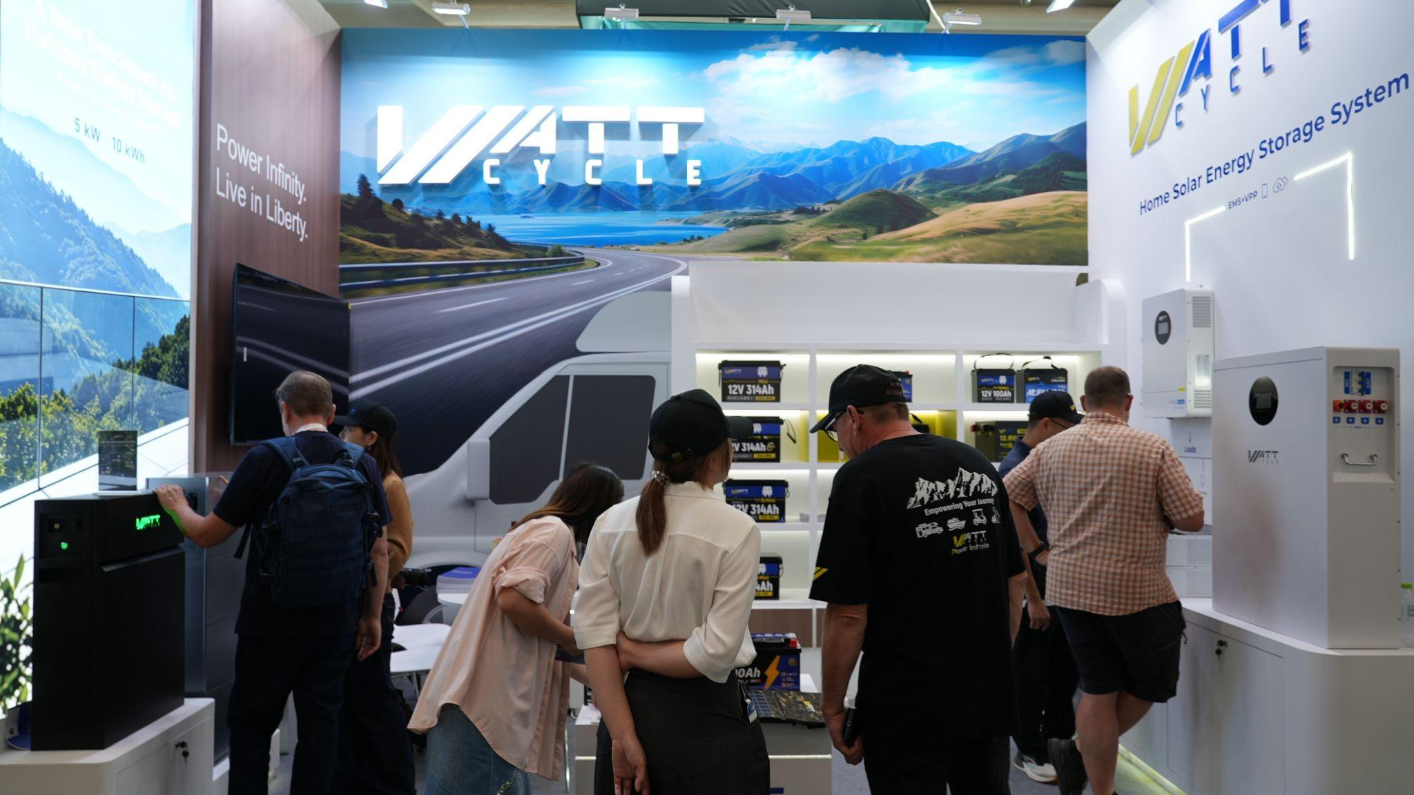 Visit the WattCycle Booth to Explore and Learn About the Products