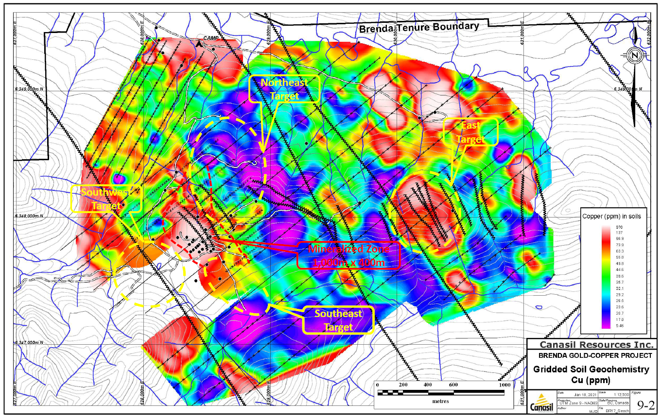 Canasil Brenda Gold-Copper Project, Kemess-Toodoggone District, BC, Canada – Feb. 10, 2021