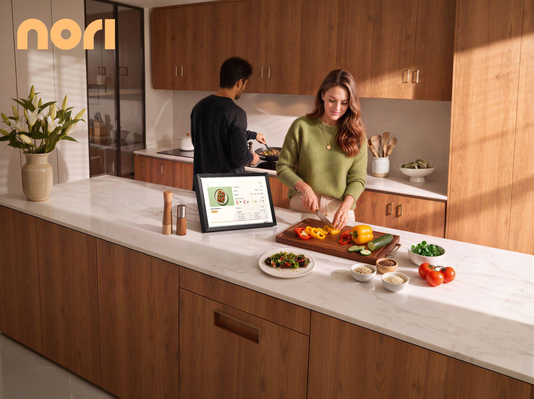 Nori Family Hub 15.6 inch anti-glare HD touchscreen smart display for kitchen counter
