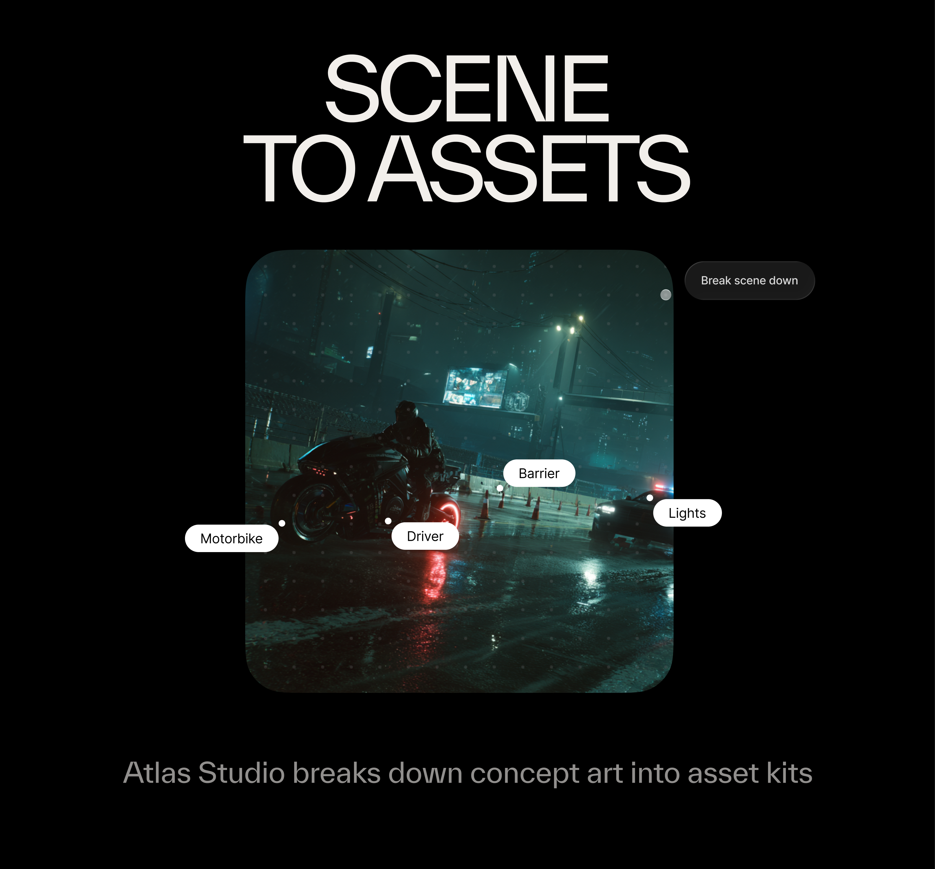 Atlas Studio breaks down concept art into asset kits.