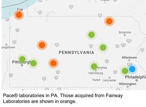 Pace locations in Pennsylvania