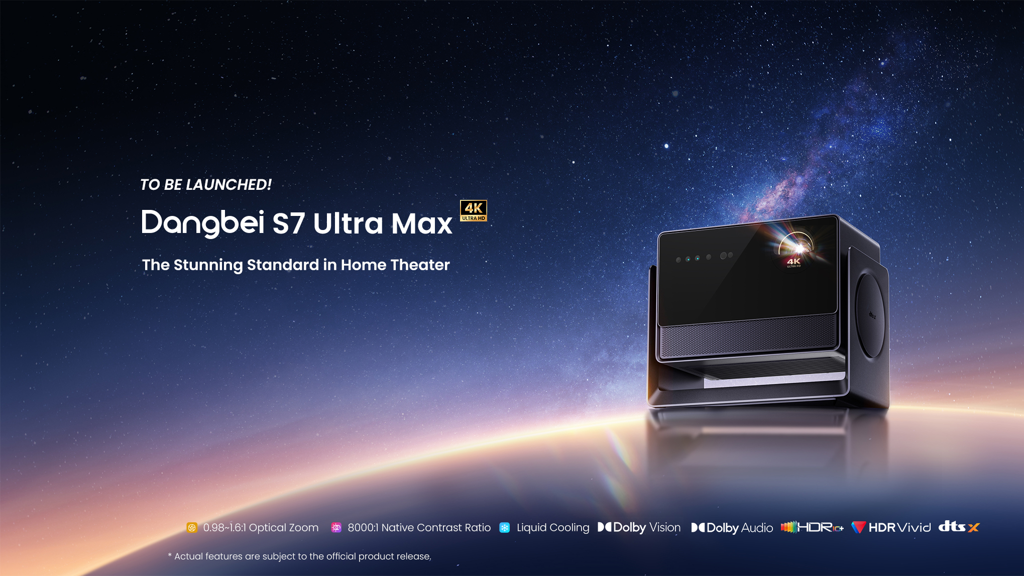 Dangbei S7 Ultra Max 4K home theater projector showcased at IFA 2025 with Dolby Vision and advanced cooling