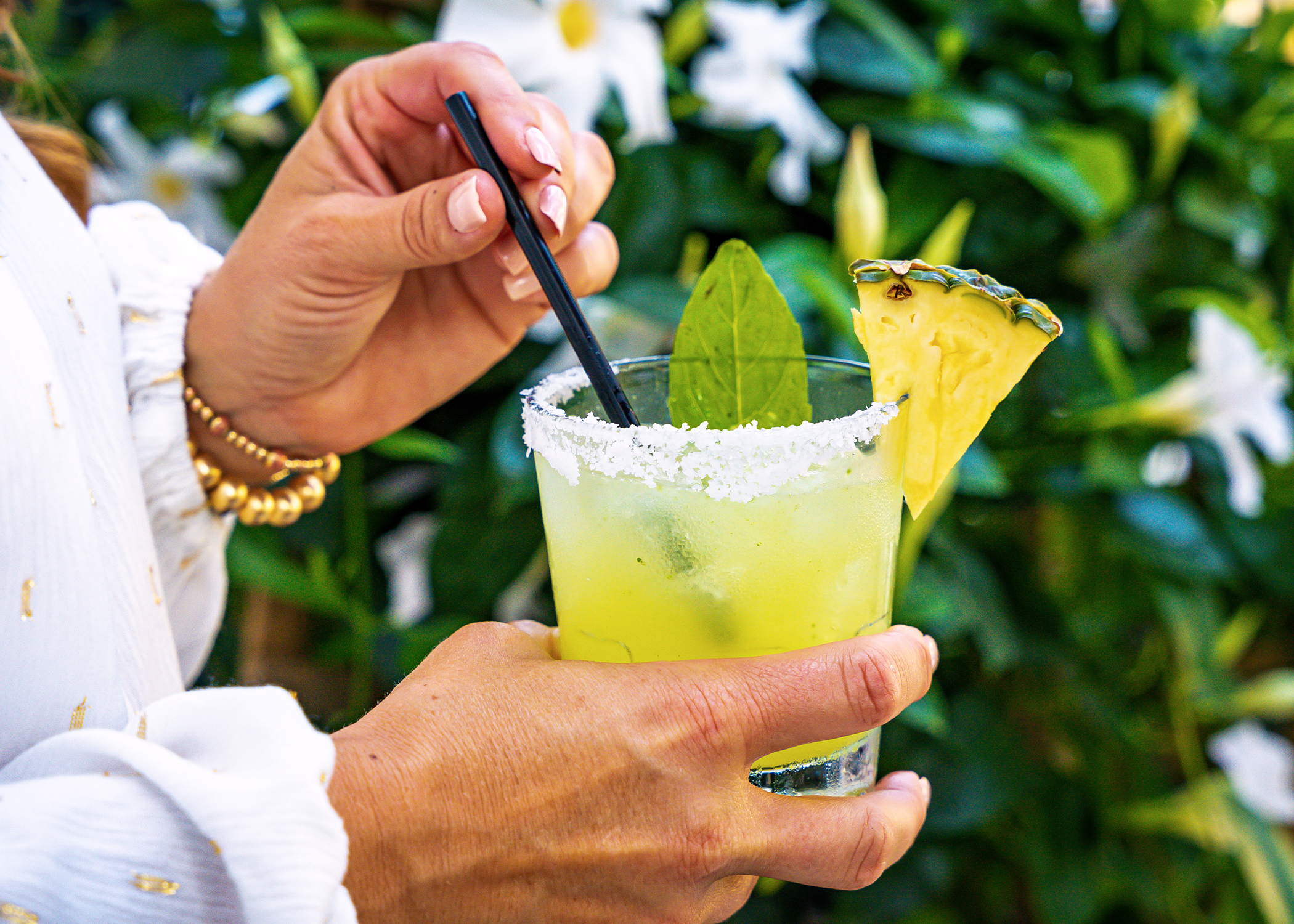 Pineapple Basil Margarita