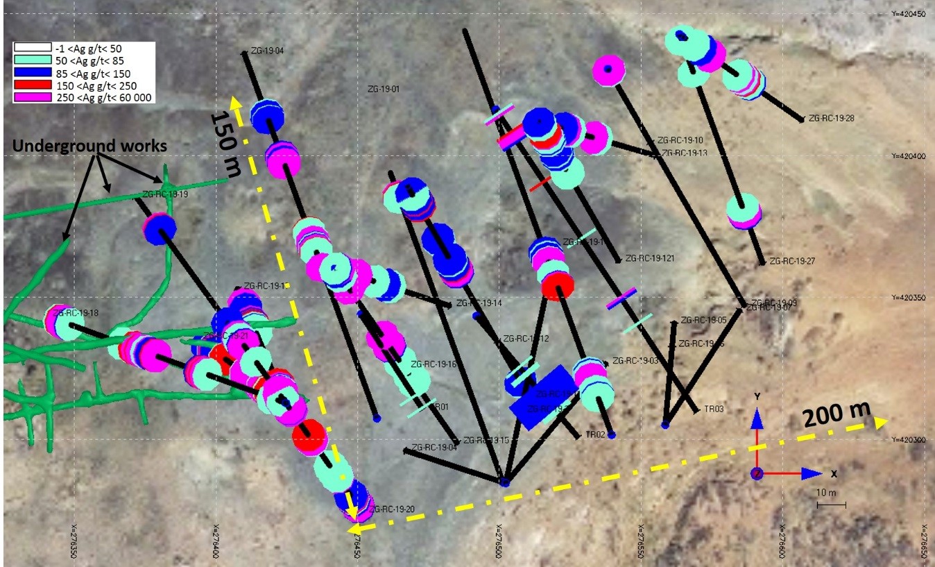 Maya Intersects 949 G T Ag Over 14m In Ddh Zg 19 04 And 3 547 G T Ag Over 6m In Zg Rc 19 27 Junior Mining Network