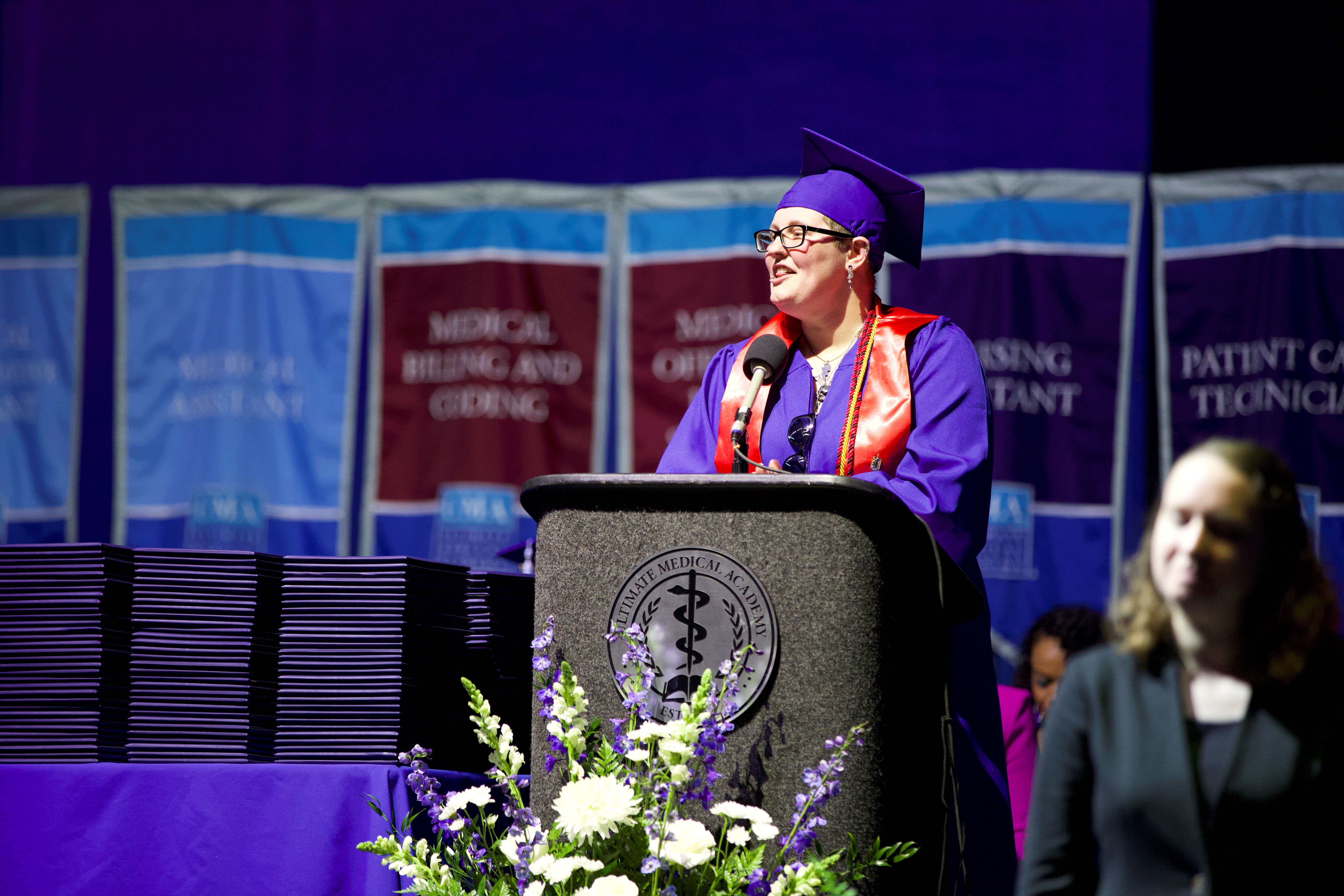 UMA Graduate Melissa Neilsen Addresses Fellow Graduates