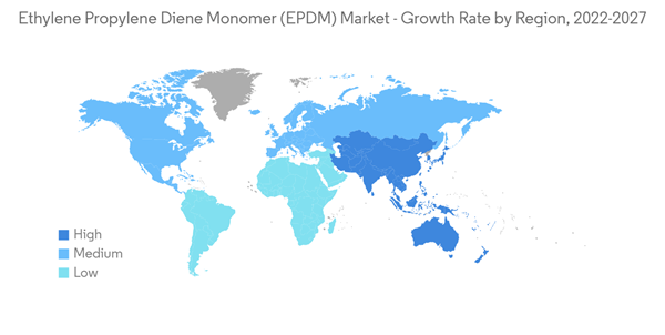 Ethylene Propylene Diene Monomer Epdm Market Ethylene Propylene Diene Monomer E P D M Market Growth Rate By Region 2