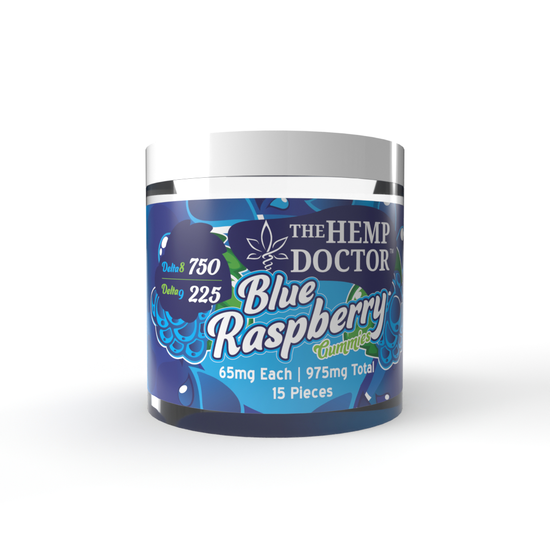 Delta 9 Blue Raspberry Gummies