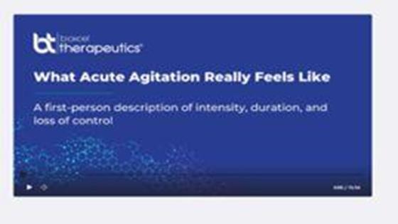What Acute Agitation Really Feels Like: A first-person description of intensity, duration, and loss of control