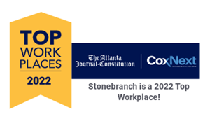 AJC Top Workplaces 2022 Logo - Stonebranch