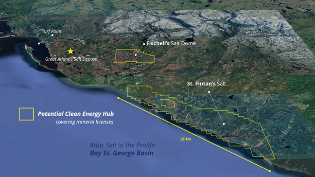 Atlas Salt in The Bay St. George Basin