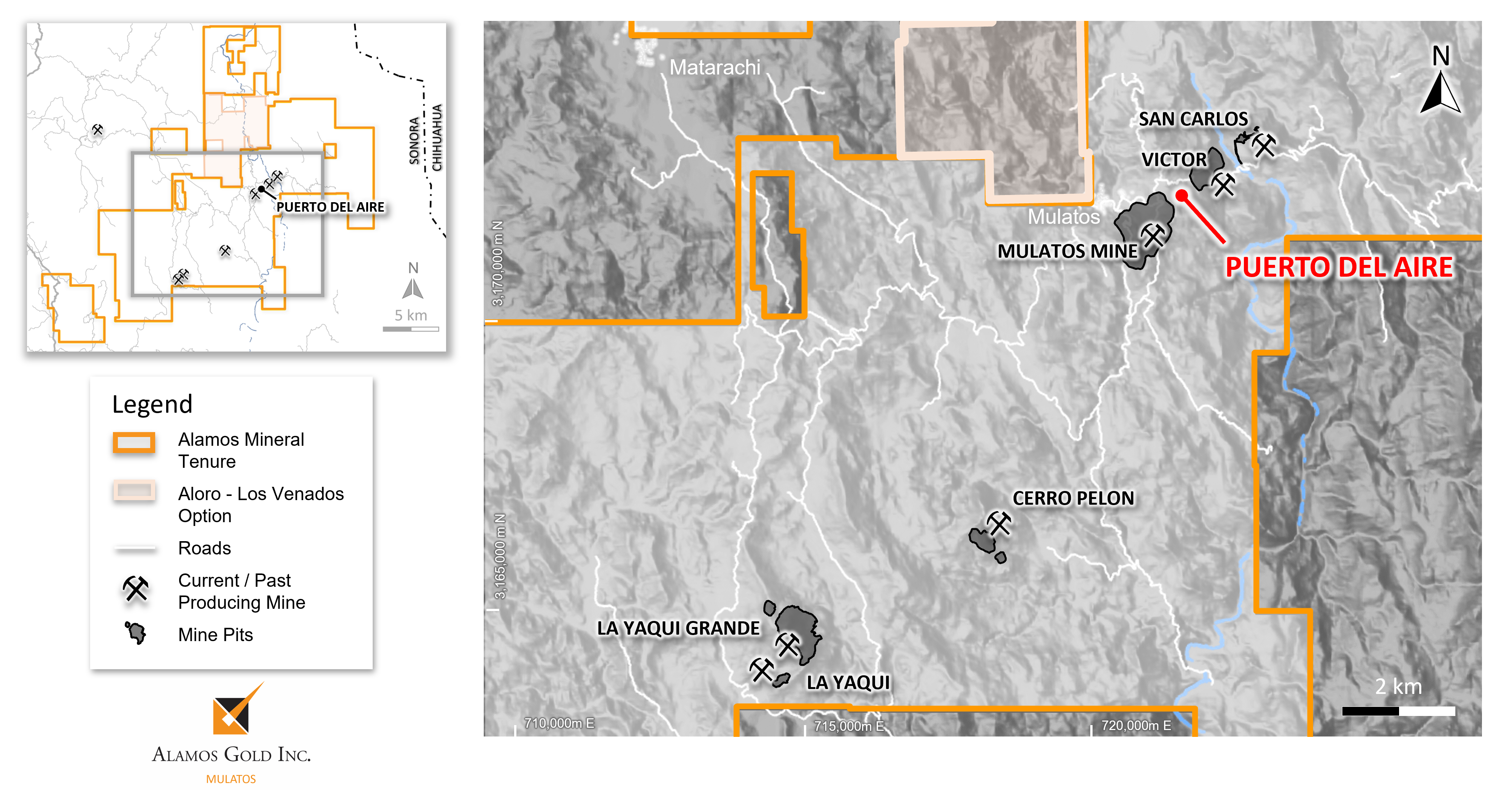 Figure 2 Puerto Del Aire Location Map, Mulatos District