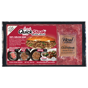 Gary’s QuickSteak has experienced dynamic growth, driven by the rapidly increasing number of retailers, foodservice providers and consumers who value the unmatched versatility, ease-of-use and affordability of the flavorful 100% sirloin beef, chicken and corned beef frozen meat products.
