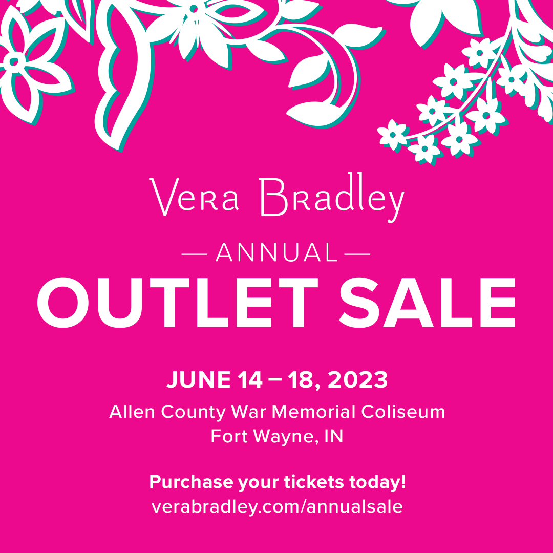 Vera Bradley Annual Outlet Sale