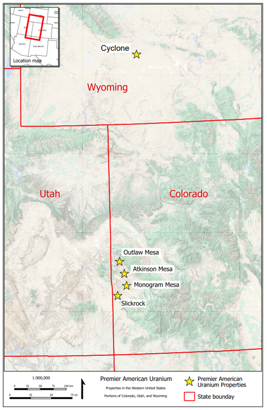 PUR Project Portfolio located in the States of Wyoming and Colorado
