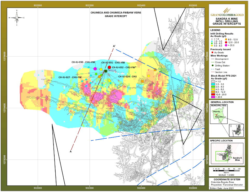 Attachment 5 – Chumeca Project Drilling Grade Intercepts