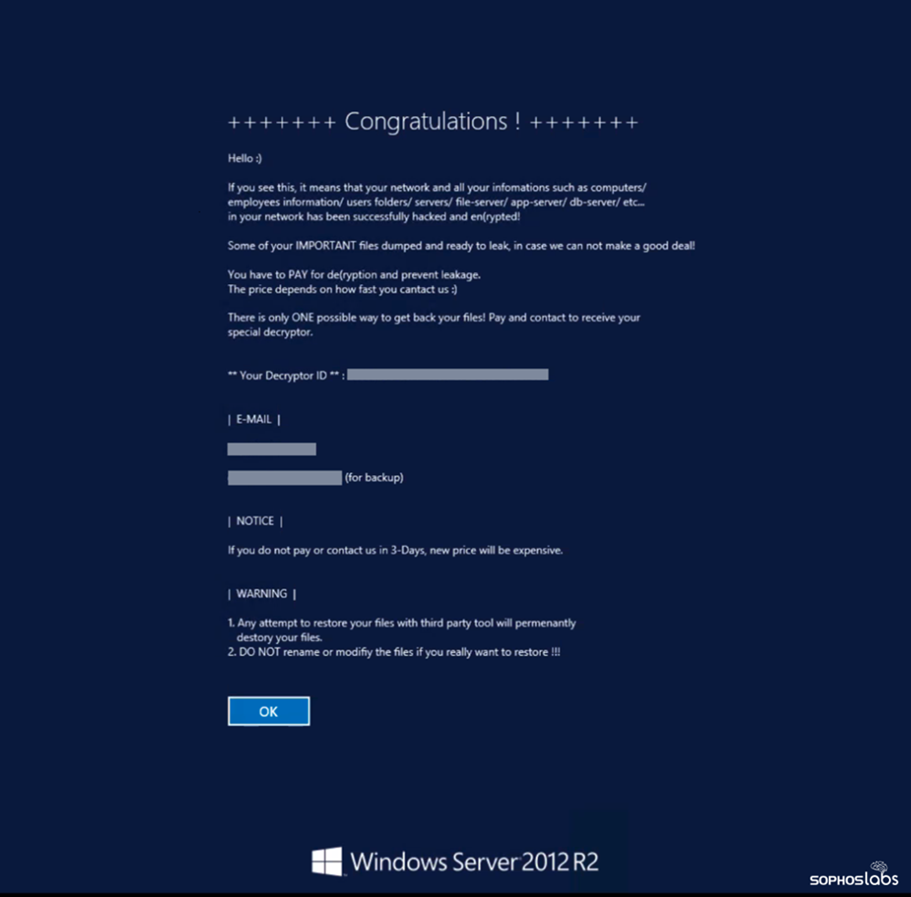 Cring Ransomware Adobe's ColdFusion ransom note