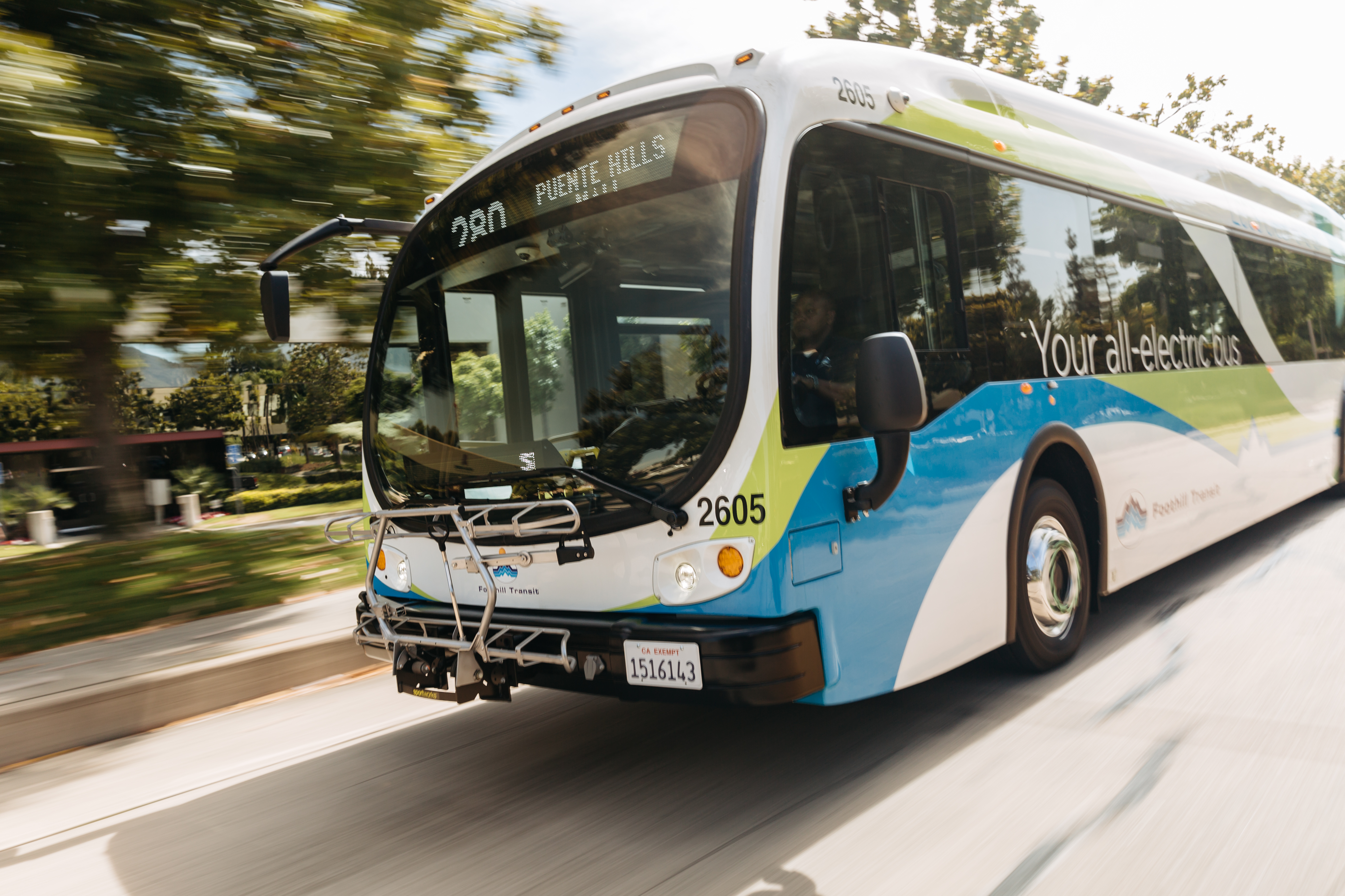 Transdev is responsible for Foothill Transit's Arcadia Irwindale's electric fleet