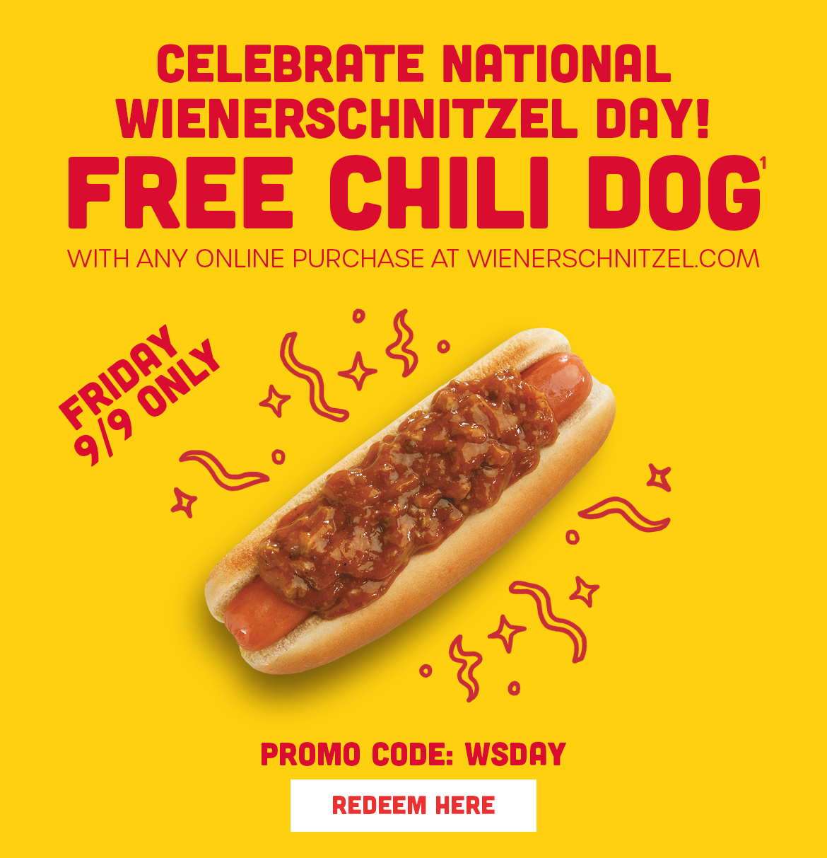 Wienerschnitzel is Celebrating National Corn Dog Day (3/19) with 4 Corn  Dogs for only $4 - Wienerschnitzel