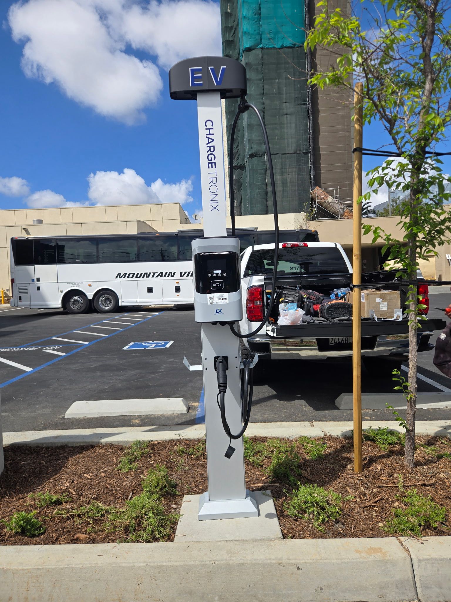 Green Rain Energy Holdings completed the installation of four Level 2 EV charging stations at Mission Valley Marriott 