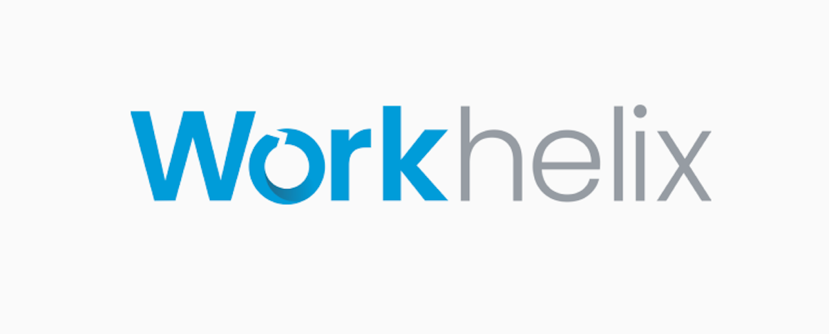 Workhelix logo - blue and grey