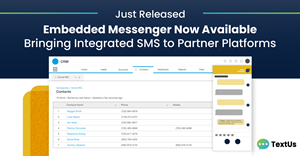 TextUs Embedded Messenger Now Available