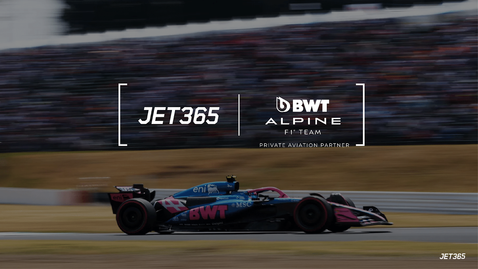 JET365 Named Official Private Aviation Partner of Alpine Formula One Team