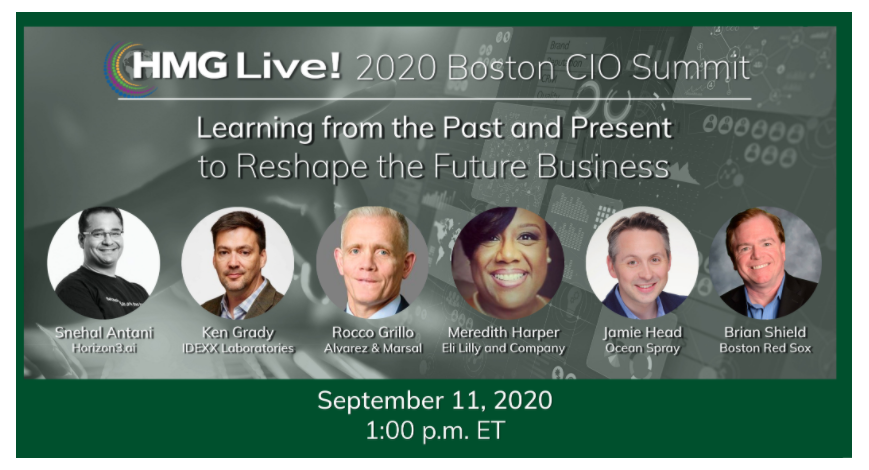 HMG Strategy's 2020 HMG Live! Boston CIO Executive Leadership Summit