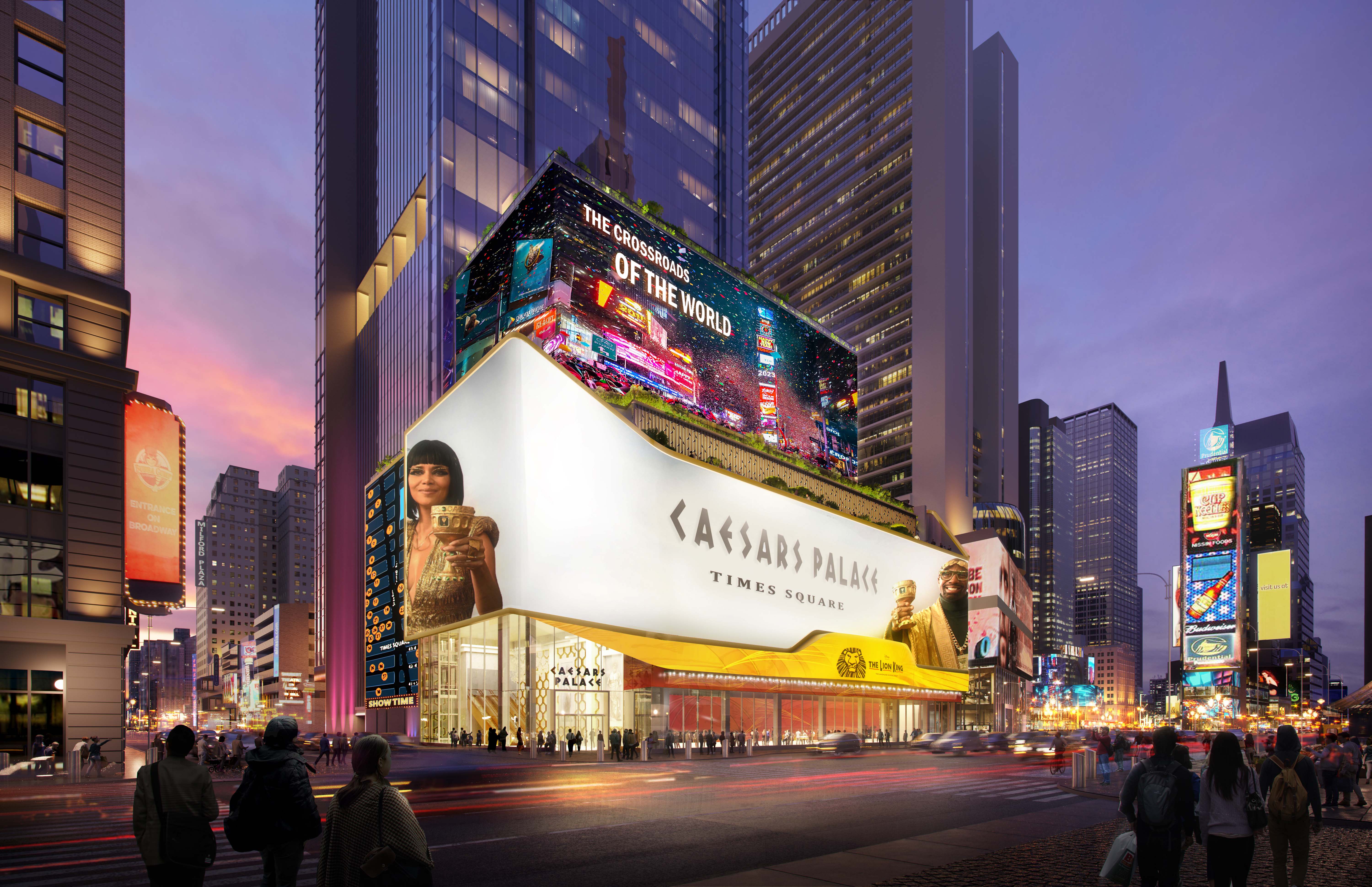 Rendering of Caesars Palace Times Square