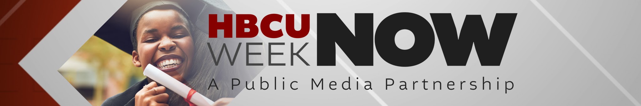 Banner for the HBCU Week NOW YouTube channel launched in 2023 as part of the national expansion of MPT's HBCU Week programming initiative.