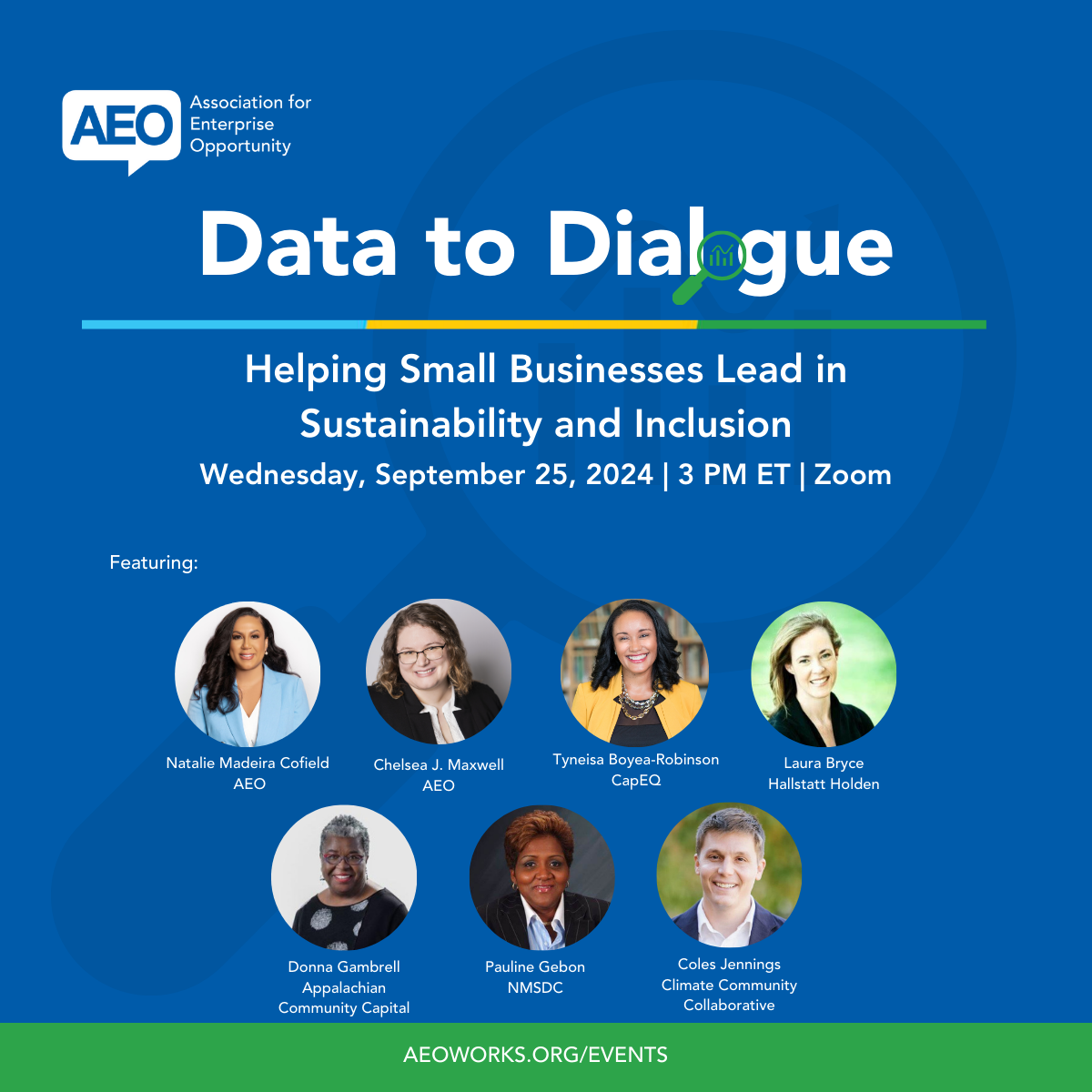 Data to Dialogue Webinar: Helping Small Businesses Lead in Sustainability and Inclusion