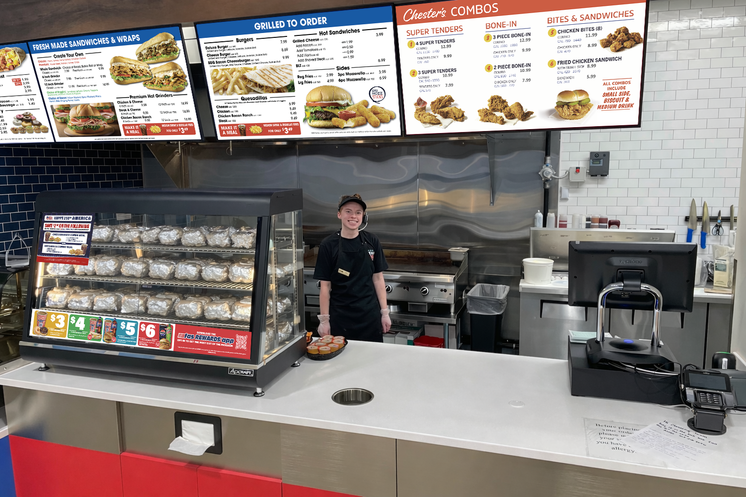 Delicious, hot made-to-order selections