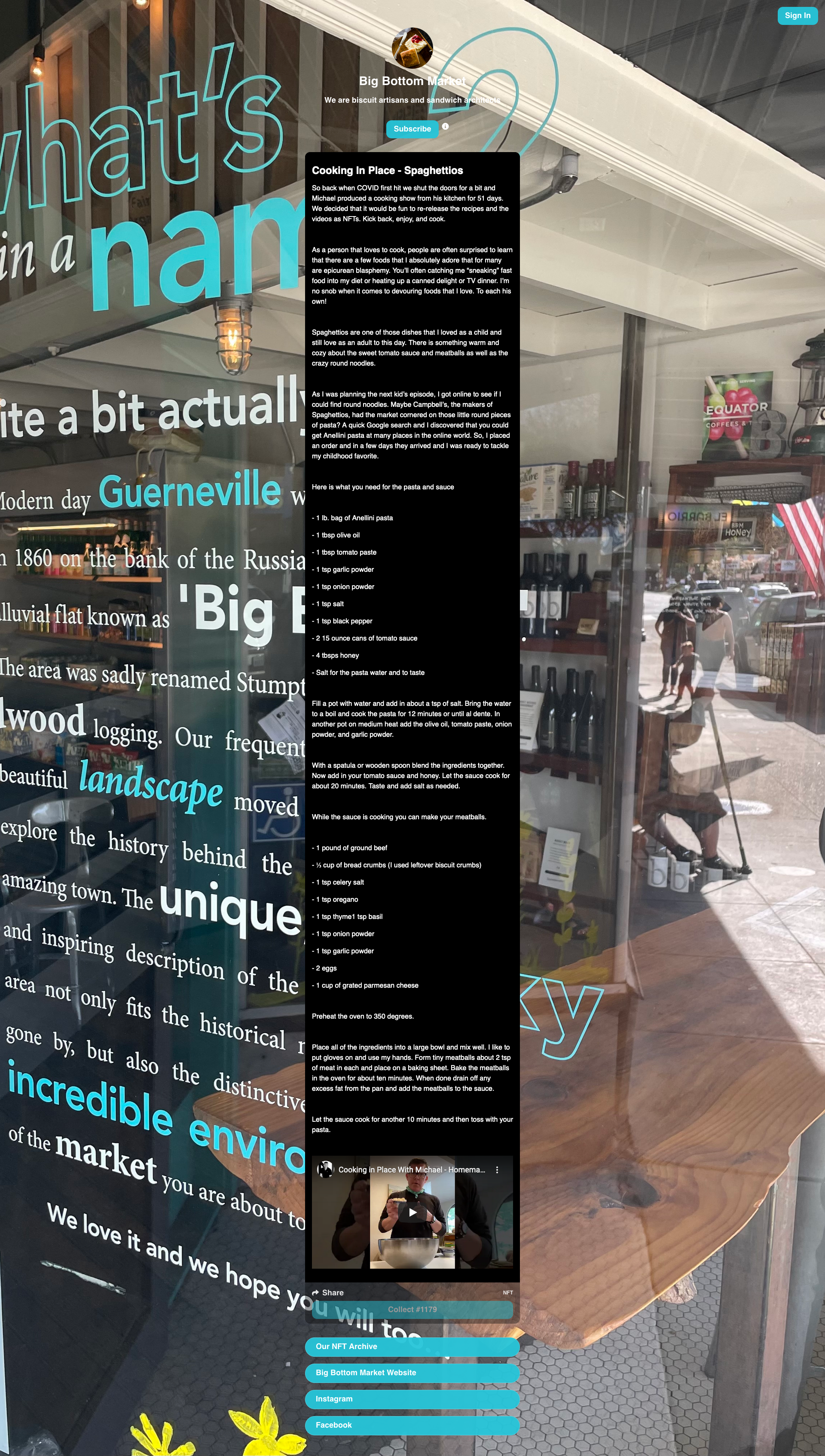 Big Bottom Market Recipe From Cooking in Place