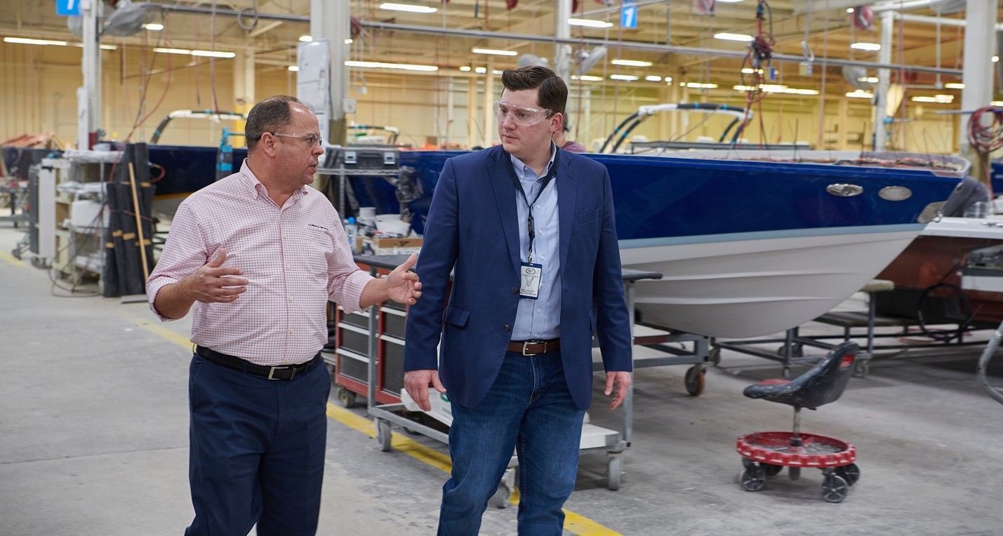 Cobalt Boats Hosts Visit by Kansas State Treasurer