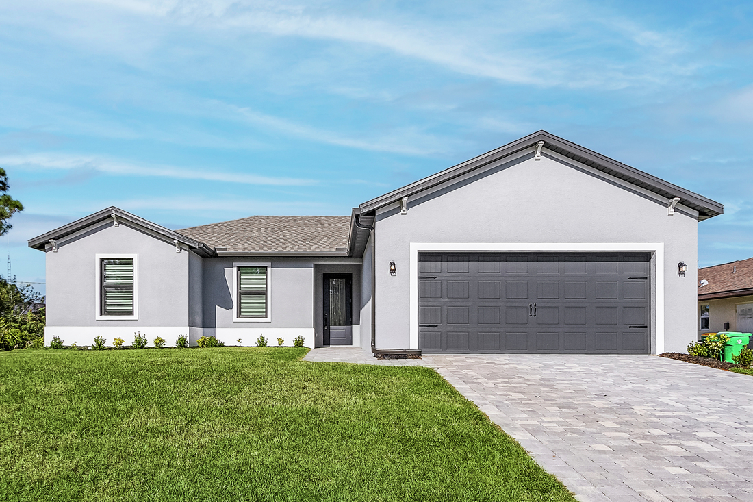 The Cedar Key Plan by LGI Homes at Lake Gallagher Estates features three bedrooms, two bathrooms, and a spacious family room.