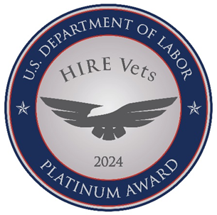 Energy Systems Group has been awarded the Platinum Award in 2024; the top level of recognition offered by the U.S. Dep. of Labor