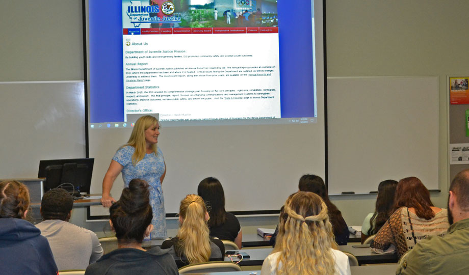 College of DuPage Criminal Justice students from Haen-Darden’s Juvenile Delinquency class will spend their semester working with IYC Warrenville students to help them with career assessments and library research for their final speech presentations and written essays. Each COD student is assigned to an IYC-Warrenville student as a mentor and guide.