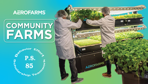 AeroFarms brings its pioneering indoor vertical farming technology to local settings like schools, corporate cafeterias, and community centers with year-round access to fresh and nutritious leafy greens. Our custom vertical farm allows students and adults to participate in the full growing process from seed to salad, while experiencing the benefits of hyper-local, sustainable food production. By rooting our program in science and education, we empower the next generation of scientists, chefs, and technologists to help grow the best plants possible for the betterment of humanity.
