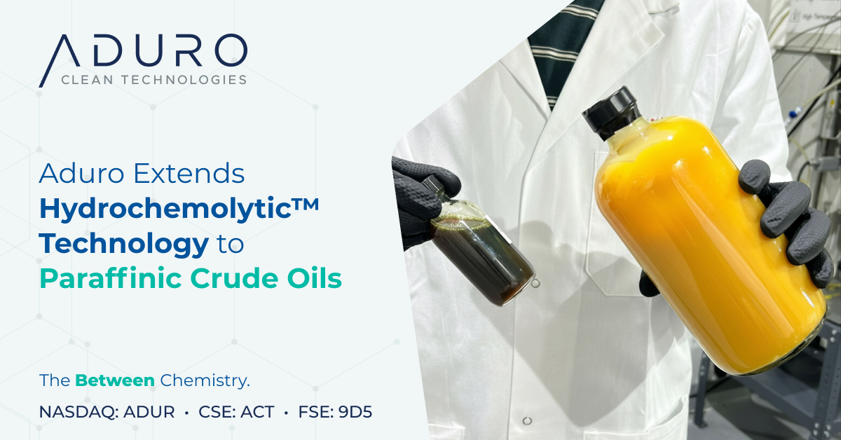 Aduro CIP Patent Paraffinic Crude PR 