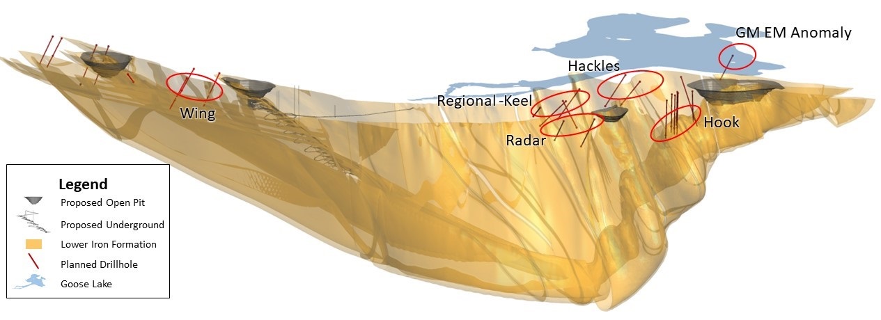 Figure 1: General locations for 2021 Spring Drilling Exploration Targets