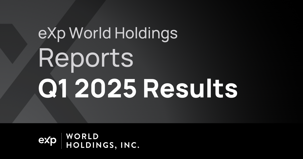 eXp World Holdings Reports Q1 2025 Results 