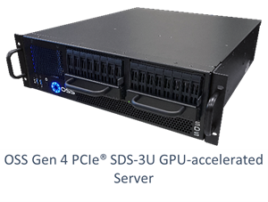 OSS Gen 4 PCIe® SDS-3U GPU-Accelerated Server